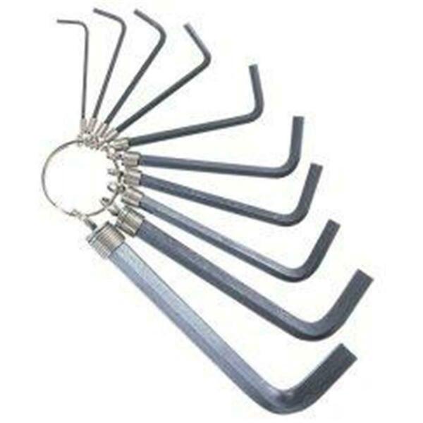 K-Tool International 10 Piece Metric Hex Key Set on a Ring KTI71480